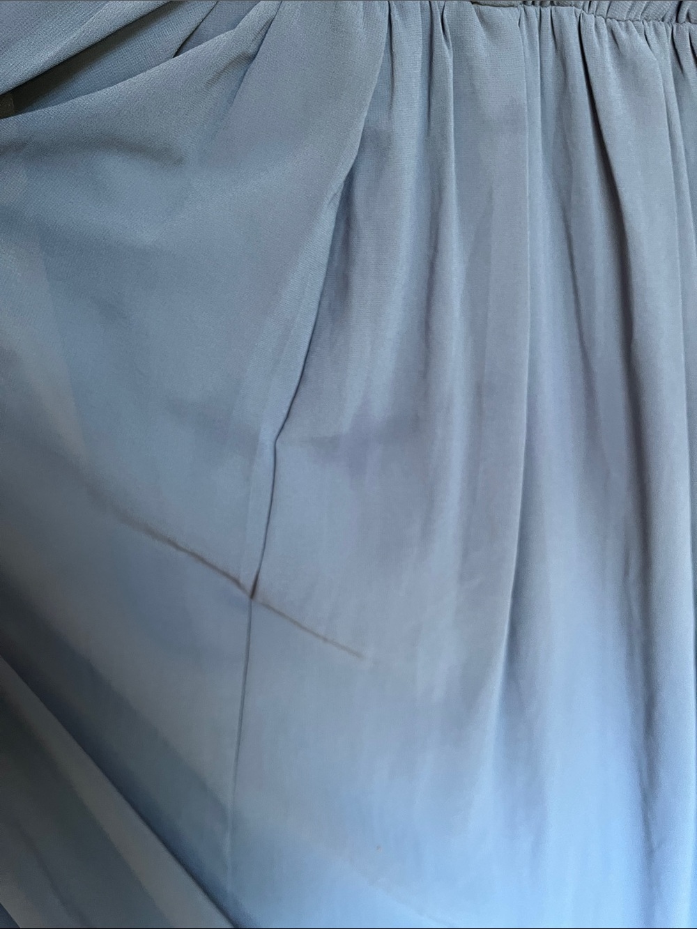Bohme Slate Blue Faux-Wrap Long Sleeve Maxi Dress - Picture 5 of 6